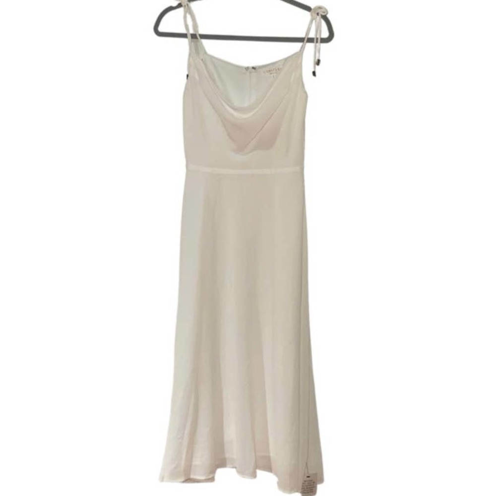 CHANCERY WHITE LUCIA SLEEVELESS MIDI DRESS SIZE 8